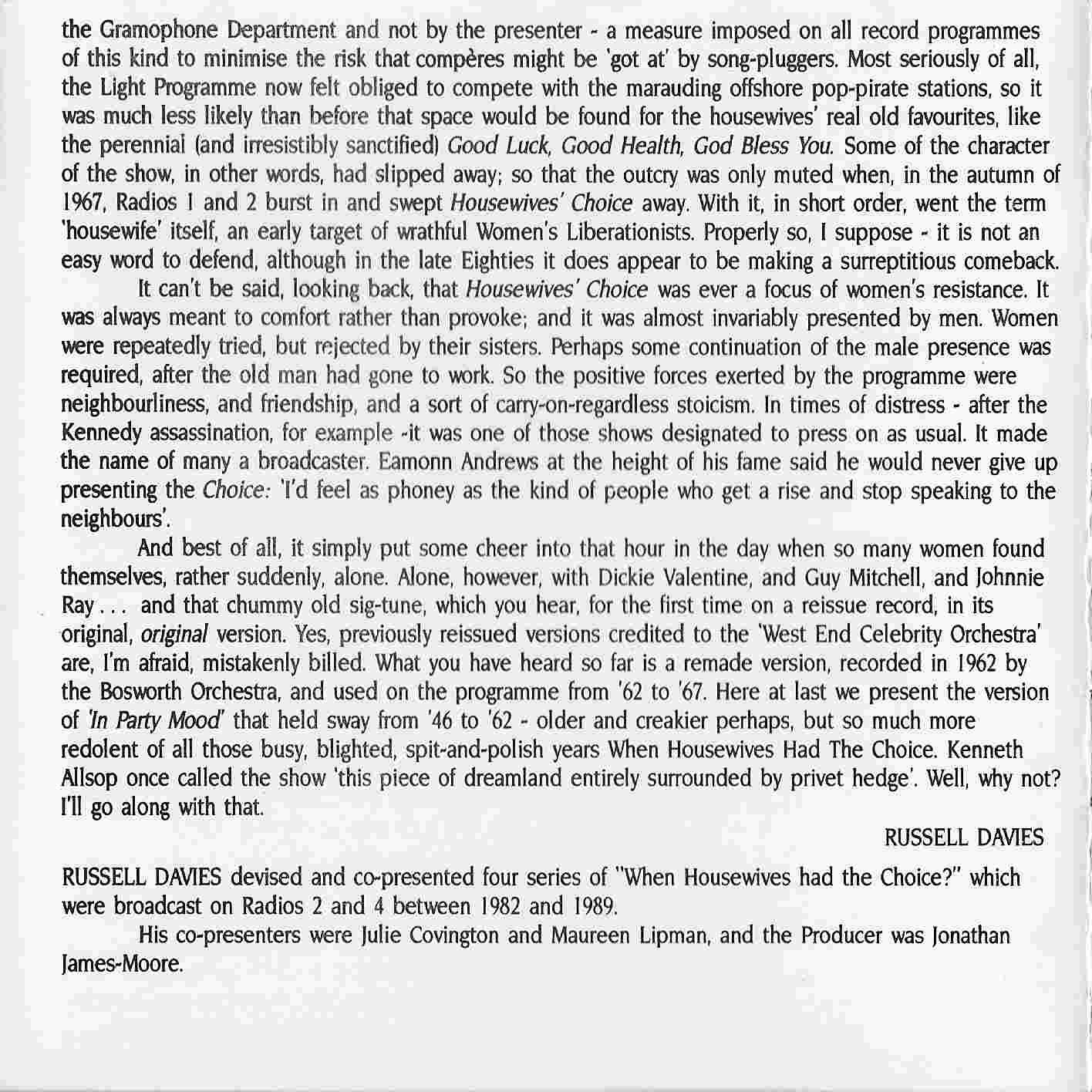 Middle of cover of BBCCD730